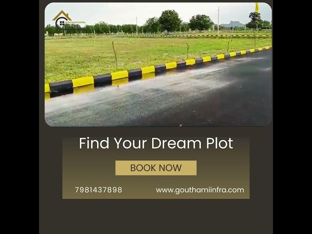 Highway-Facing Plots for Sale Near NH 163 – Limited Availability!||@Gouthamiinfradevelopers