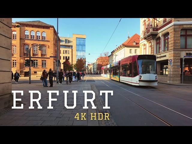 Erfurt Beautiful City Tour & Charming Streets | 4K Walking Tour in Germany