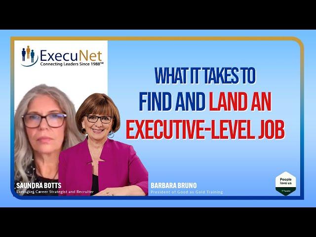 What it Takes to Find and Land an Executive-level Job