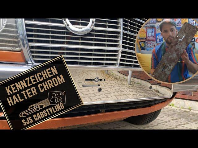 SJS CARSTYLING - Kennzeichenblenden Chrom für Mercedes Oldtimer  | Produktvorstellung