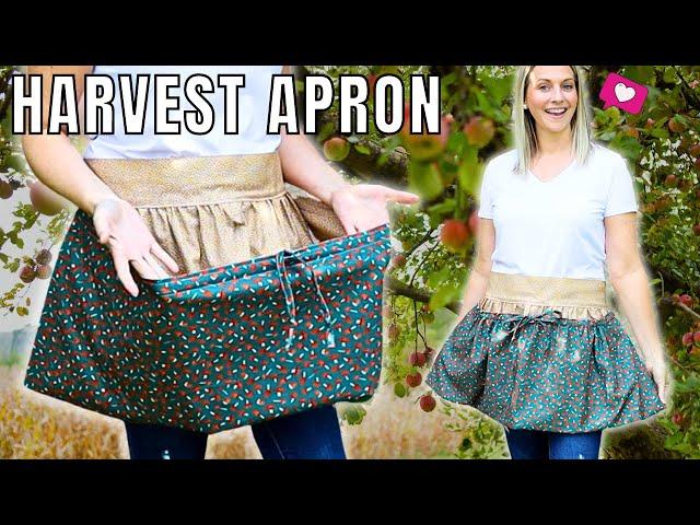 Harvest Apron Tutorial // Gathering Apron Sewing Pattern