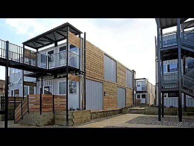 Marston Court Container Homes Shipping Containers Used to House Homeless – London,UK