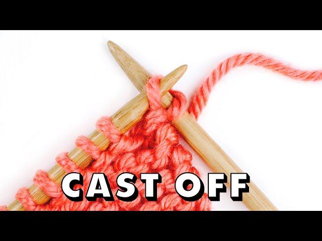 How to BIND OFF Knitting for Total Beginners