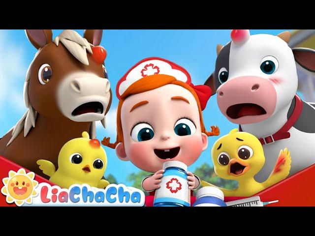 Boo Boo Farm Animals Song | Farm Animal Series Compilation | Kids Songs & Nursery Rhymes | LiaChaCha