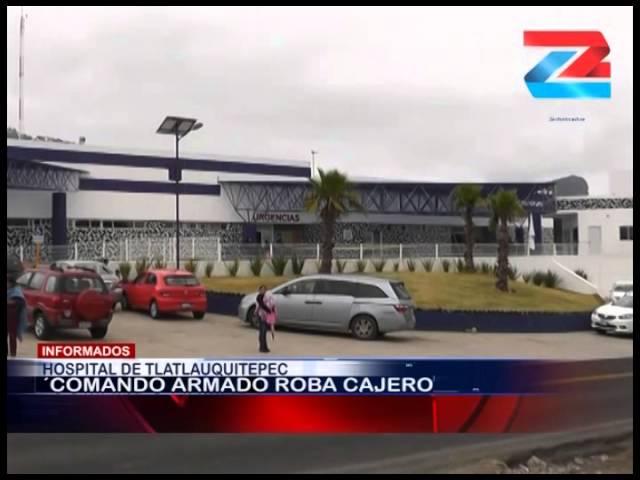 Roban Cajero En Hospital De Tlatlauquitepec /Hieren a Policia Auxiliar