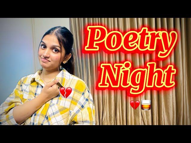 Poetry night🫠| broken heartmust watch | Rania13official | Rania vlogs | Rania naseem| shayri night