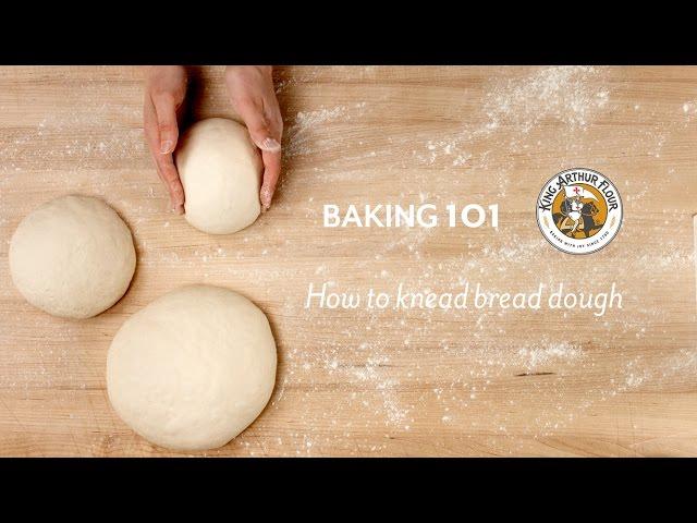 How to knead bread dough