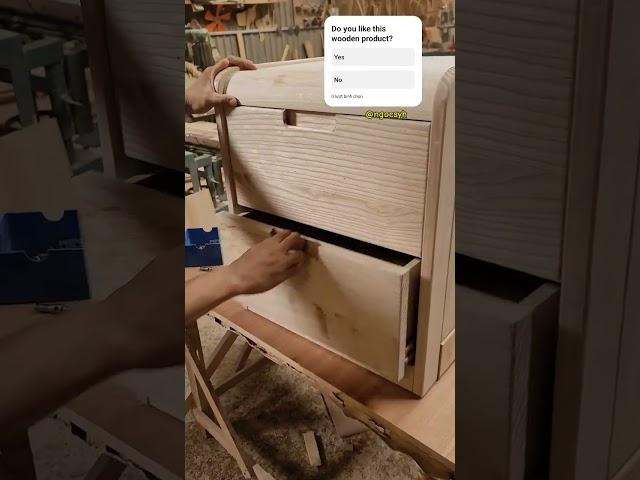 Bedside cabinet with hidden drawer #furniture #woodworking #bedsidetable #ngocsyh