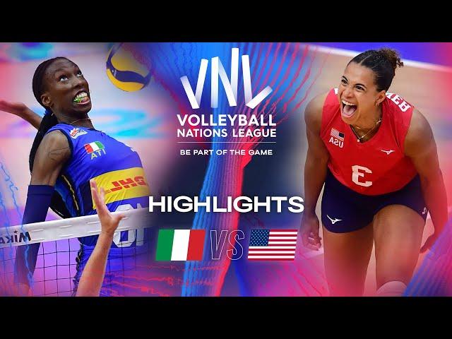  ITA vs.  USA - Quarter Finals | Highlights | Women's VNL 2024