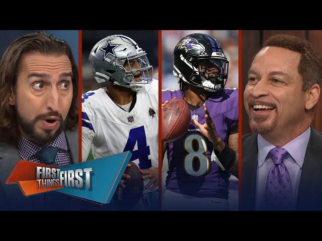 Cowboys in ‘prove-it’ mode, Eagles make mistakes, Ravens season over? | NFL | FIRST THINGS FIRST