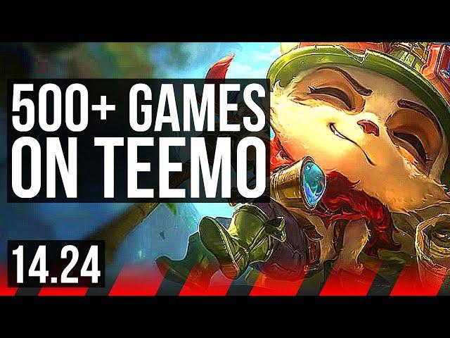 TEEMO vs MAOKAI (TOP) | 500+ games, Rank 12 Teemo | NA Master | 14.24