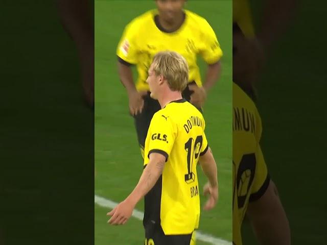 Dortmund's Julian Brandt with a quality strike against Heidenheim #goal