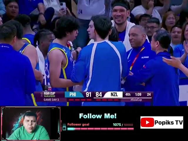 Philippines VS New Zealand Final 3 minutes #gilaspilipinas  #fibaasiacup #newzealand