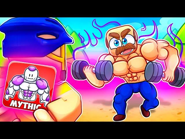 Pretending To Be A NOOB In Roblox Gym League, Then Became The STRONGEST!