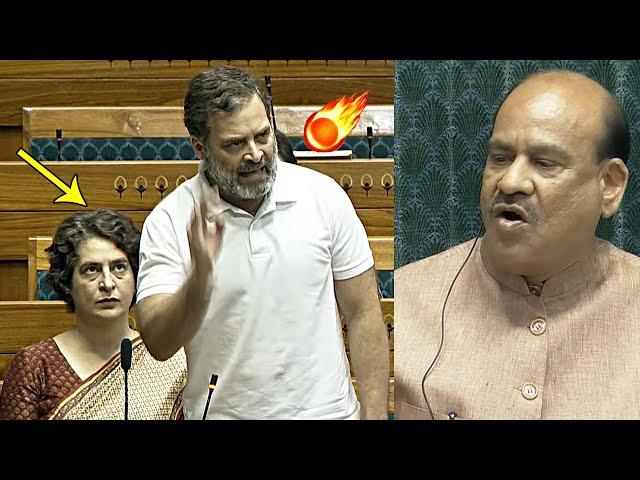 Rahul Gandhi Full F!RING Speech In Lok Sabha | Priyanka Gandhi | Om Birla | Narendra Modi | QTN