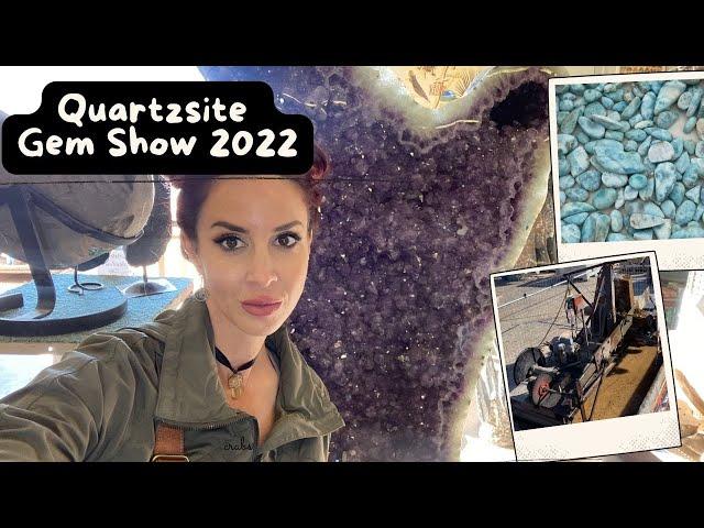 Quartzsite gem mineral show 2022 #crystals