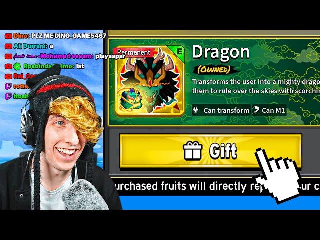 LIVE! DRAGON FRUIT GIVEAWAY!! (BLOX FRUITS DRAGON UPDATE)