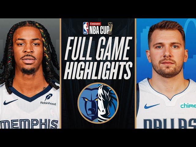 GRIZZLIES at MAVERICKS | EMIRATES NBA CUP  | FULL GAME HIGHLIGHTS | December 3, 2024