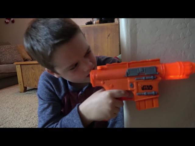 Nerf Gun War! Ethan Vs. Cole! Extreme Toys TV Battle. Round One "Star Wars Nerf Edition"