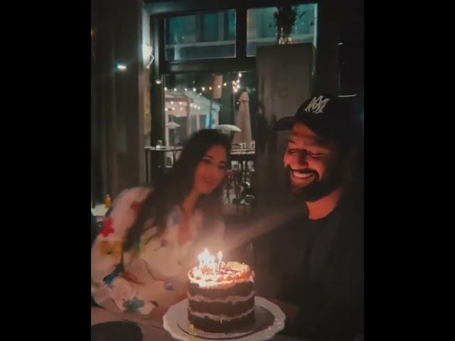 vickykaushal celebrates his birthday with wifey katrinakaif #showbizkatarka #katrinakaif