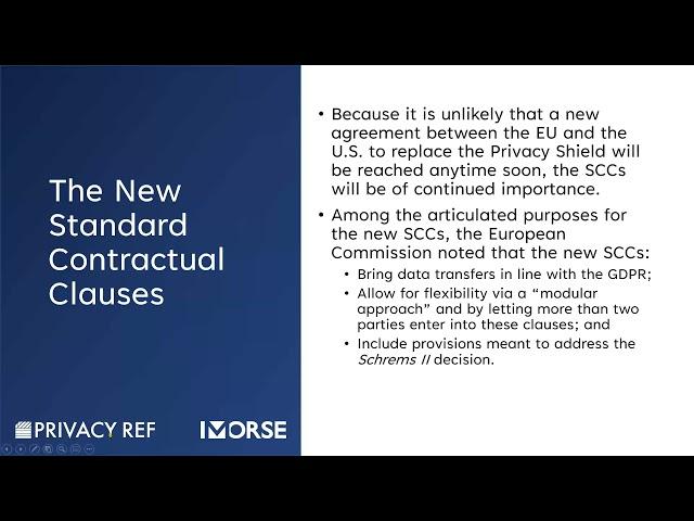 Operationalizing Standard Contractual Clauses (SCCs)