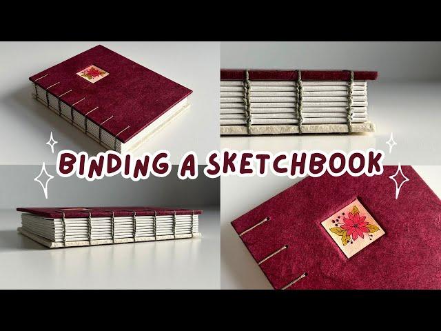 binding a holiday sketchbook  cozy bookbinding with quiet music