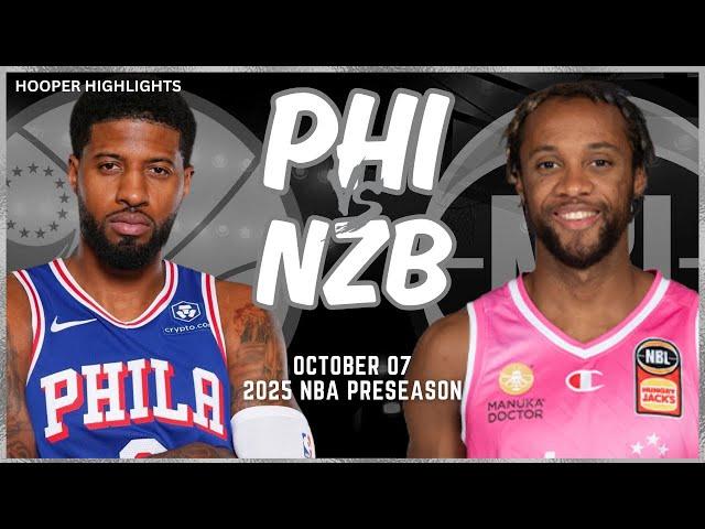 Philadelphia 76ers vs New Zealand Breakers Full Game Highlights | Oct 7 | 2024-25 NBA Preseason