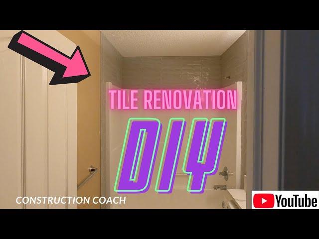 Washroom Tile Renovation DIY Construction Coach