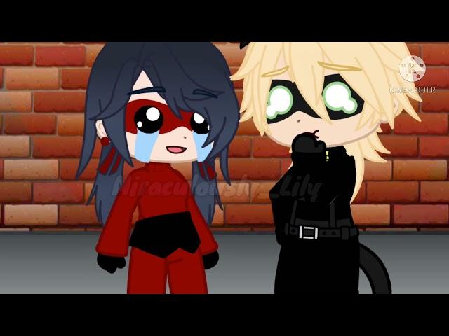 How chat noir/adrien found out Marinette has a Crush on him || MLB gacha