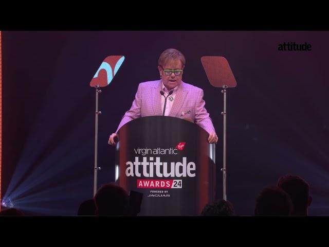 Watch as Elton John accepts The Legacy Award, supported by Virgin Atlantic