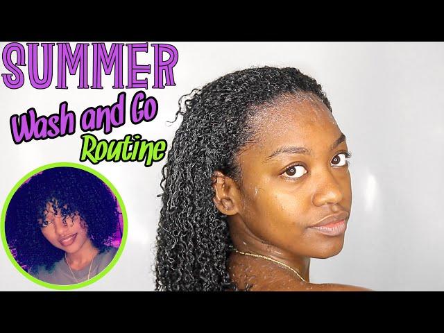 Summer Wash and Go Routine NO GEL | LOW POROSITY HAIR