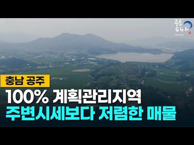 충청남도 공주시 주변시세보다 저렴하게나온 100% 계획관리지역 남향매물