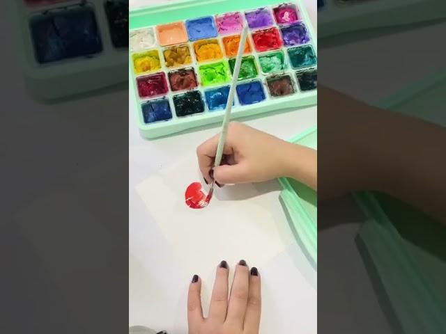 Pintando dulces con gouache #paintingprocess #satisfyingpainting #satisfyingvideo