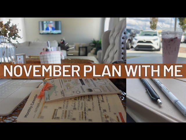 NOVEMBER 2022 MONTHLY PLAN WITH ME | hybrid planning monthly routine | full focus planner