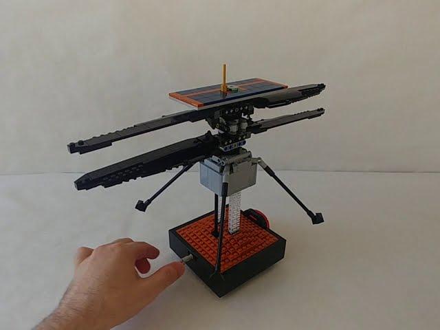 1:3 Scale LEGO Ingenuity Helicopter Demonstration