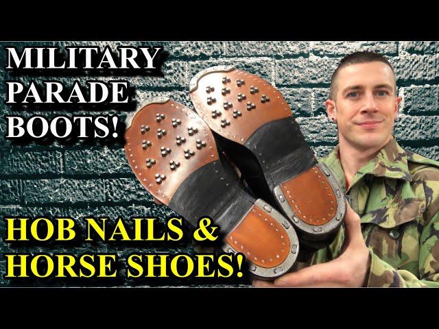 MILITARY AMMO BOOTS! - Parade Boots get Hob Nails & Horseshoes | RAF Shoe Repair