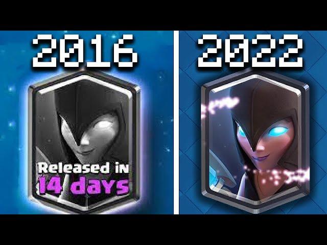 Night Witch in 2016 vs Now - Clash Royale