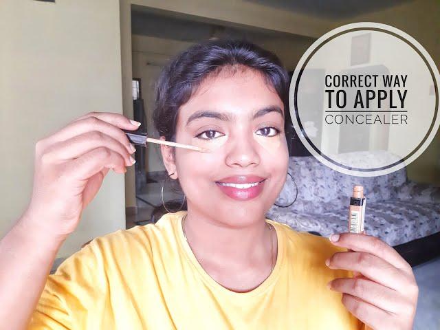 How to apply concealer | Correct way to apply concealer | easy methord