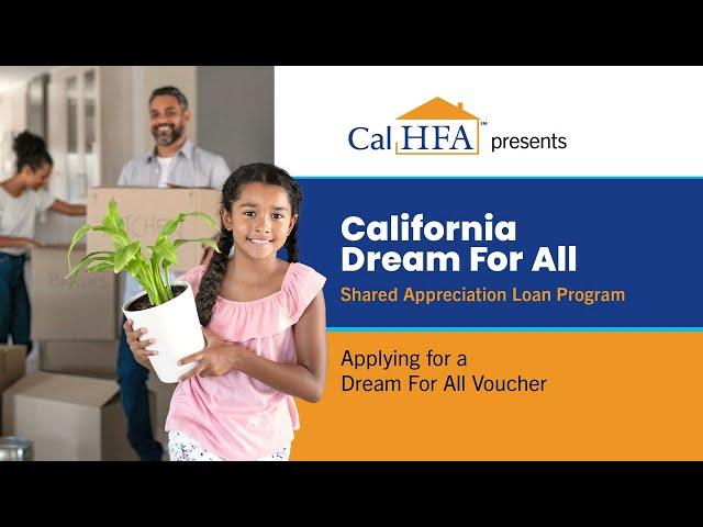 CA Dream For All: Applying For A Dream For All Voucher