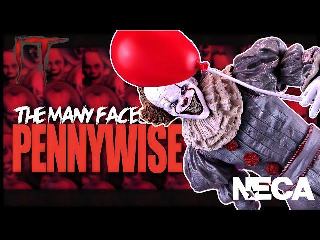 NECA IT The Many Faces Of Pennywise Figure @TheReviewSpot