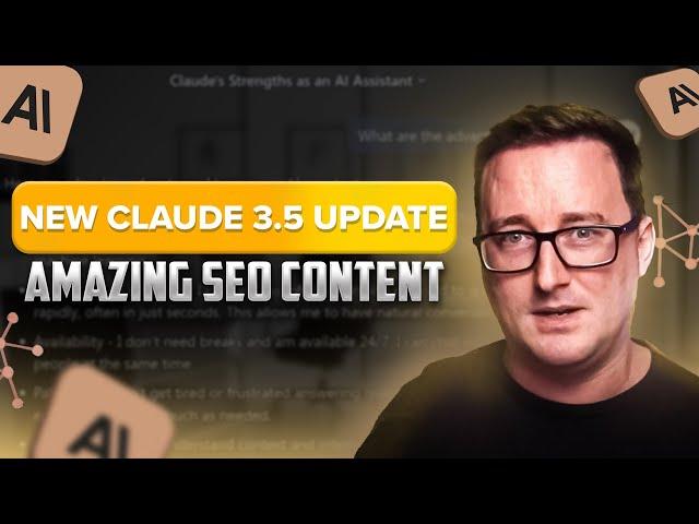 NEW Claude 3.5 UPDATE: Amazing SEO content (Full tutorial)