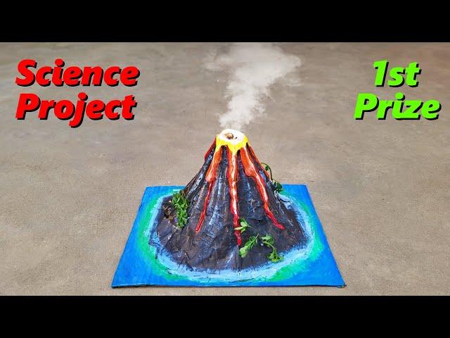 Volcano working model | Best and easy science project 2024