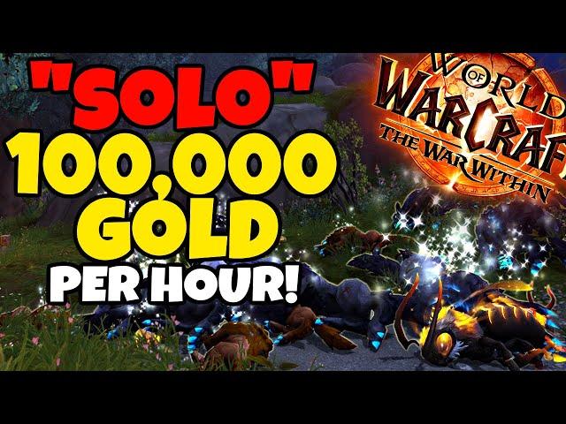 Making 100,000 Gold Per Hour "SOLO" in The War Within - The Best TWW Goldfarm?