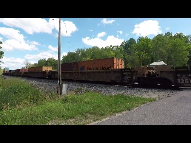 CPKC at anderson line with tyson robi KCS GREY GHOST!!!!!!!!!! #railfanning #railways