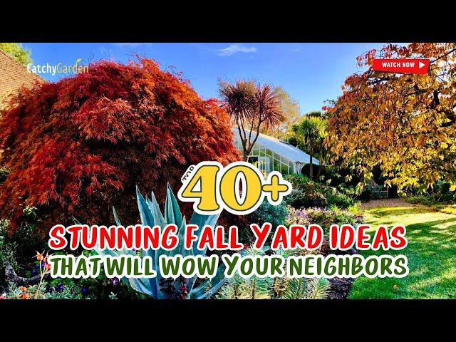 40+ STUNNING FALL YARD IDEAS THAT WILL WOW YOUR NEIGHBORS!   MUST-TRY THIS SEASON!