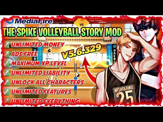 The Spike Volleyball Story Mod Apk v5.6.329 || Unlock All Characters + Mediafile + No Ban