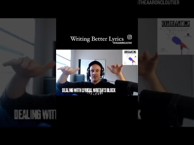 Writing Better #lyrics  - Dealing With Writer's Block #writersblock #shorts #songwriting