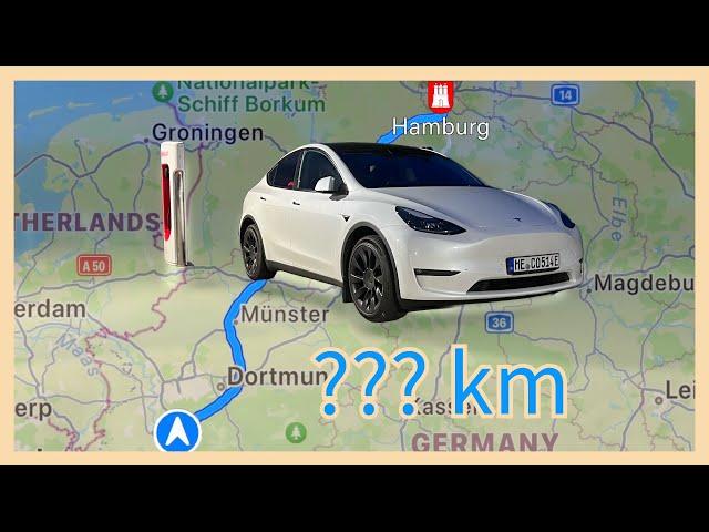 #7 Tesla Reichweite im Test - Model Y Long Range