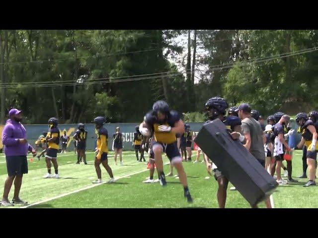 BlueGoldNews.com: WVU Football Defense Combo Drill