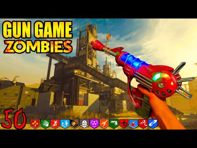 GUN GAME on The RUST Zombie Map is INSANE! (Black Ops 3)